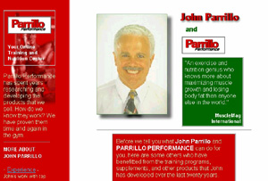 Parrillo website: new version